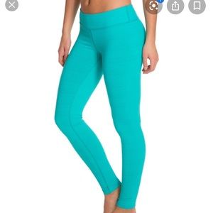 Beyond yoga stripe hype turquoise blue leggings